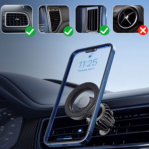 Automobilinis laikiklis (m) BH-16A karboninis magnetinis MagSafe prie oro ventiliacijos (BH16AC-MAVB) juodas (m)