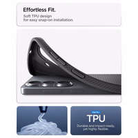 SPIGEN dėklas LIQUID AIR MAG, suderinamas su MagSafe, skirtas SAMSUNG S26 Plus, matinis, juodas