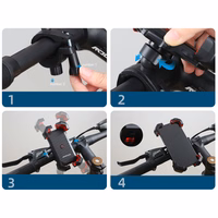 Telefono laikiklis dviračiui Joyroom JR-ZS288 juodas