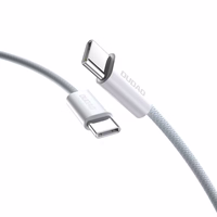 Dudao L6C USB-C - USB-C PD kabelis 30W 1m - šviesiai mėlynas