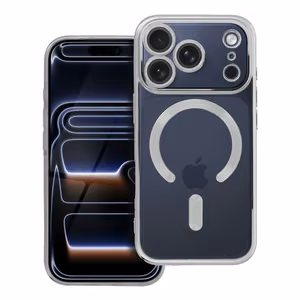 Чехол для iPhone 17 PRO Electro Mag Cover совместимый с MagSafe серебряный