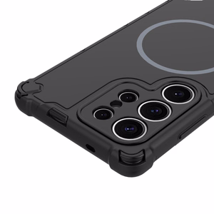 Defender 2in1 Mag dėklas for Samsung Galaxy S25 Ultra juodas