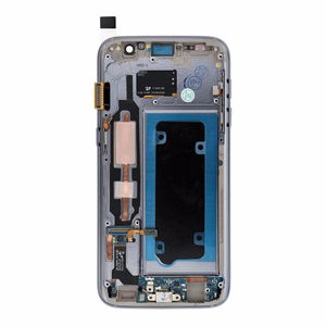 FixCell ekranas LCD SAMSUNG S7 su rėmeliu juodas (refurb)