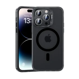 Benks magnetinis Lucid Armor dėklas telefonui iPhone 15 Pro - juodas