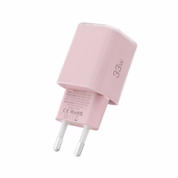 Tech-Protect NCM33W 2 jungčių PD33W/QC3.0 sieninis įkroviklis - rožinis