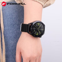 FORCELL F-DESIGN FS01 dirželis SAMSUNG Watch 20 mm juodas