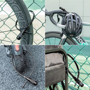 Rockbros 3240001001 0.5 m kodinė dviračio spyna - juoda