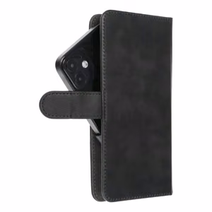 Universalus knygos tipo dėklas COMMON dydis L, skirtas IPHONE 6 PLUS / 7 PLUS / 8 PLUS / XS MAX / 11 PRO MAX / SAMSUNG S20 FE / S21 FE / S10 PLUS / A10 / A32 / A54 / XIAOMI 12 LITE / HUAWEI P30 PRO, juodas