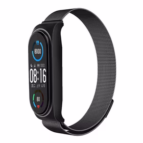 METAL dirželis XIAOMI Mi Band 5 / 6 juodas (01)