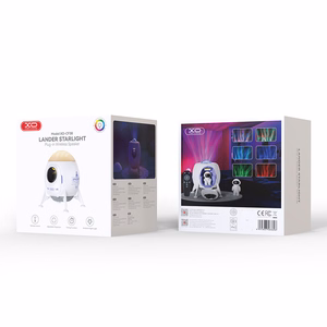 XO projector LED CF38 star and galaxy with Bluetooth garsiakalbis baltas