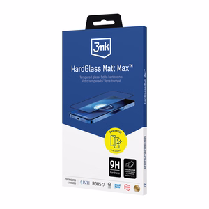 Matinis grūdintas stiklas 3mk HardGlass Matt Max iPhone 13 / 13 Pro / 14