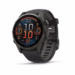 Išmanusis laikrodis Garmin Fenix 8 Sapphire juodas/pilkas
