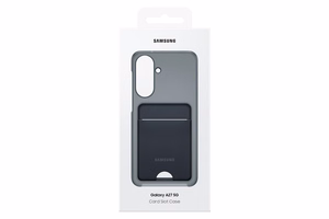 Juodas „Samsung OA276TBE“ dėklas su kortelės skyreliu, skirtas „Galaxy A27 5G“