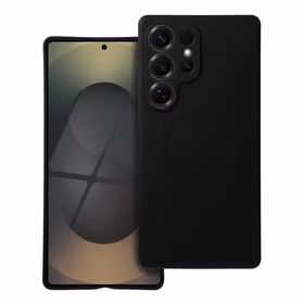 SILIKONINIS MAGNETINIS DĖKLAS suderinamas su MagSafe SAMSUNG S25 Ultra juodas