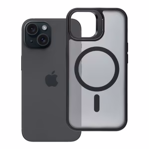 Case for iPhone 15 Forcell F-Protect Shadow Stand Premium compatible with MagSafe black
