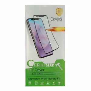 HARD Ceramic lanksti ekrano apsauga iPhone 12/12 Pro, juoda