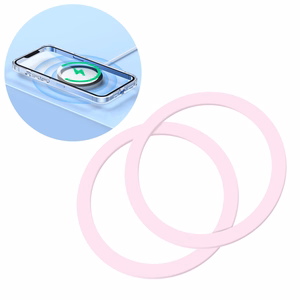 Joyroom komplektas metal magnetic rings smartphone 2 vnt. rožinis (JR-Mag-M3)
