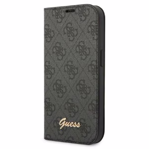 Guess GUBKP14SHG4SHK iPhone 14 6.1 "juoda / juoda knyga 4G Vintage Gold Logo