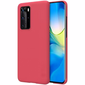 Nillkin Super Frosted Shield - dėklas Huawei P40 Pro (Bright raudonas)