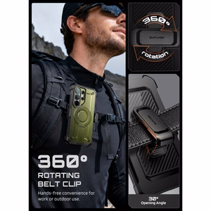 "Supcase Unicorn Beetle Pro Mag MagSafe" 2 komplektų dėklas "Samsung Galaxy S26 Ultra" - žalias ir juodas