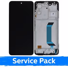 LCD ekranas suderinamas su Xiaomi Redmi Note 12 4G juodas su rėmeliu (Service Pack)