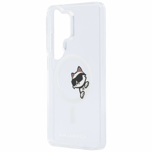 Karl Lagerfeld dėklas Magnetic IML Peekaboo Choupette skirtas Samsung Galaxy S26 Ultra skaidrus