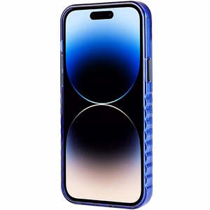 Dėklas telefonui Audi IML Big Logo MagSafe iPhone 14 Pro - mėlynas