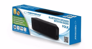 Esperanza FOLK stereo nešiojamas garsiakalbis juodas 6 W