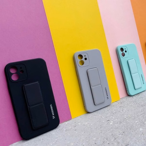 Wozinsky Kickstand Case silikoninis dėklas su stovu Samsung Galaxy M51 mėlynas