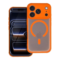 FULL MATTE MAG COVER dėklas telefonui suderinamas su Magnetiniu įkrovimu IPHONE 11 hermes oranžinė