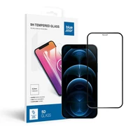 Apsauginis stiklas Blue Star - APP IPHONE 12/12 Pro 5D pilnas dangtis juodas