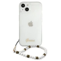 Guess GUHCP13MKPSWH iPhone 13 6.1" Permatomas kietas dėklas Baltas Perlas