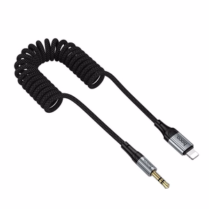Kabel AUX Jack 3,5 mm do Lightning Hoco 1,5 m UPA33A juodas