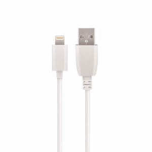 Setty USB kabelis 1m 2,4A MFI Lightning baltos spalvos R