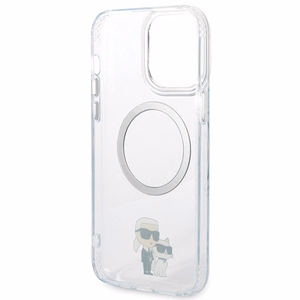 Karl Lagerfeld KKLHMP13XHNKCIT iPhone 13 Pro Max 6.7" hardcase permatomas Iconic Karl&Choupette Magsafe