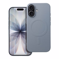 SILICONE MAG DĖKLAS (didelė skylė) suderinamas su MagSafe IPHONE 17 šviesiai mėlyna