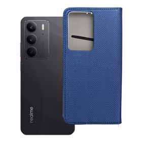 SMART CASE knygos tipo dėklas telefonui REALME C75 tamsiai mėlynas