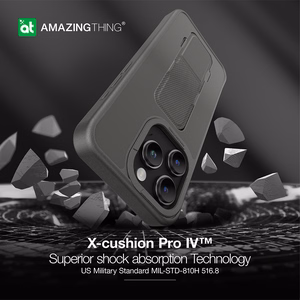 Amazing Thing Matte Pro magnetinis dėklas MagSafe 12FT IP156.7PMPBK iPhone 15 Pro Max juodas