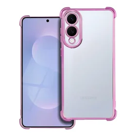 Dėklas ANTISHOCK ELECTRO SAMSUNG S25 Edge rožinis