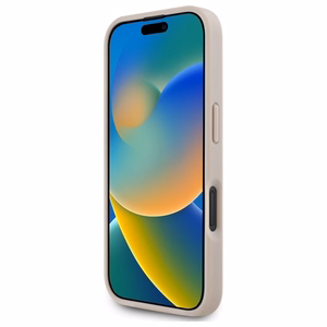 Karl Lagerfeld Hot Stamp Magnetinis iPhone 16 dėklas - rožinis