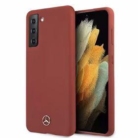 Dėklas telefonui Mercedes Silikoninis Line dėklas Samsung Galaxy S21+ raudonas