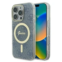 Guess IML 4G Magnetinis dėklas iPhone 16 Pro Max - mėlynas
