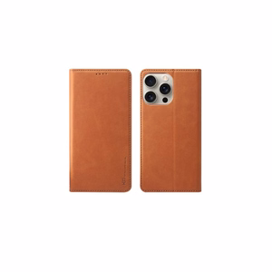 Dėklas HDD Magnetic Wallet Case Apple iPhone 13/14 rudas