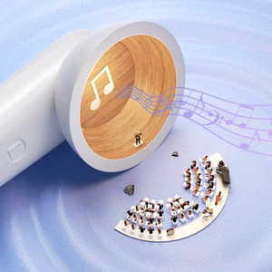 WEKOME S28 Pop Digital Series Bluetooth 5.3 TWS belaidės ausinės su įkrovimo dėkle įrengtu projektoriumi ir 5 projektoriaus skaidrėmis, baltos