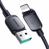 Joyroom Multi-Color Series A14 Lightning / USB-A 2.4A 1.2 m kabelis - juodas