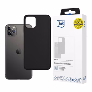 3mk Matinis dėklas telefonui iPhone 11 Pro Max - juodas