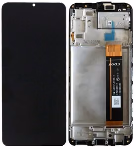 Ekranas Samsung A235 A23 4G 2022 su lietimui jautriu stikliuku ir rėmeliu Black originalus (service pack)