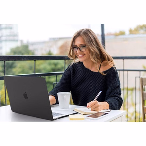Tech-Protect SmartShell dėklas MacBook Air 13" M2 / M3 / 2022-2024 - matinė juoda