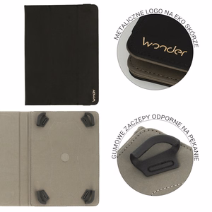 Wonder minkštas planšetinio kompiuterio dėklas 13 colių juodas