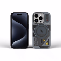 FORCELL F-PROTECT Levels su dvigubo sluoksnio 4D technologija, karinio kritimo testuotas, suderinamas su MagSafe IPHONE 16 PLUS kibernetinis pilkas